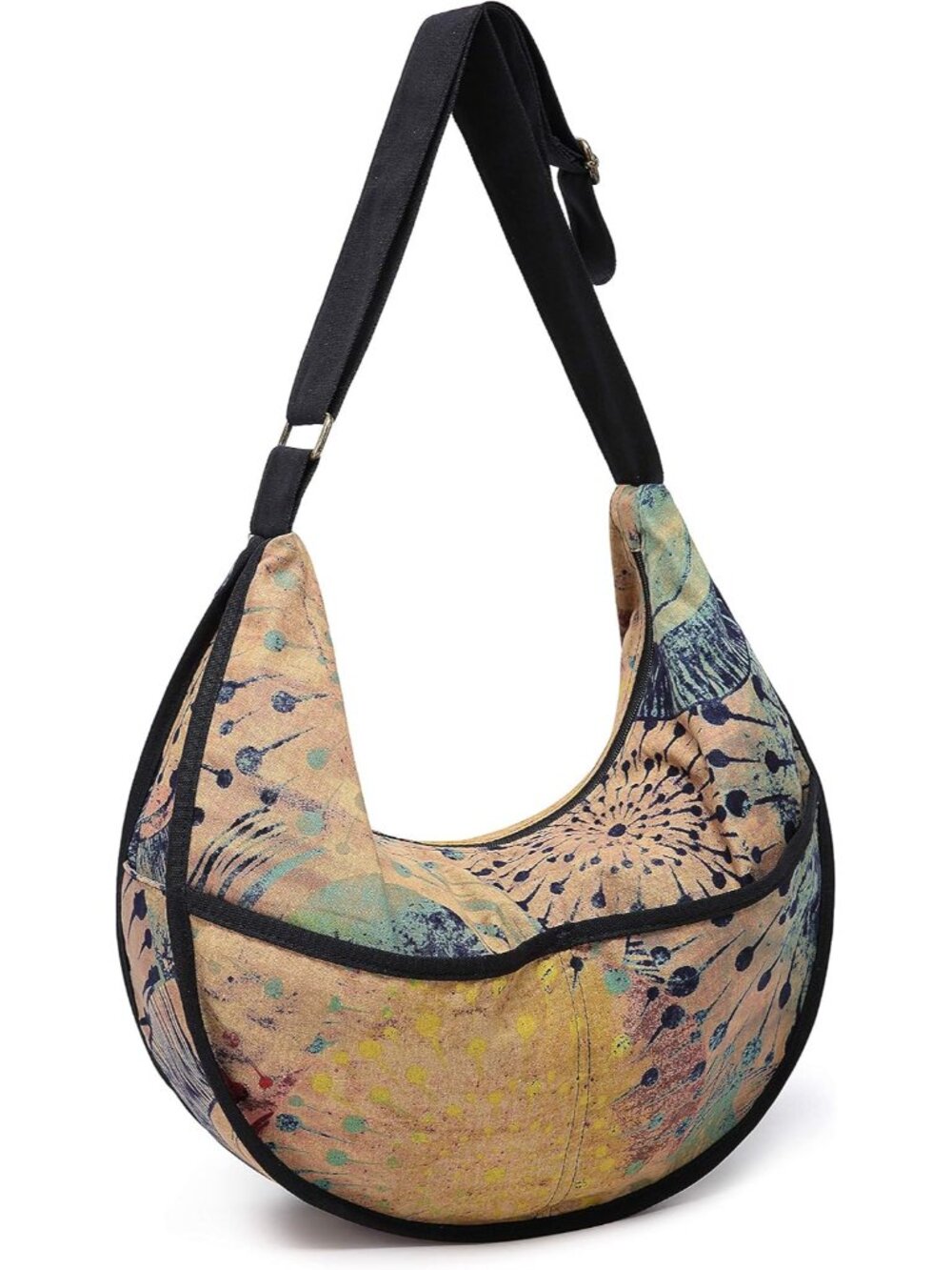 Womens Hippie Large Sling Shoulder Boho Handbag canvas Crossbody Bags